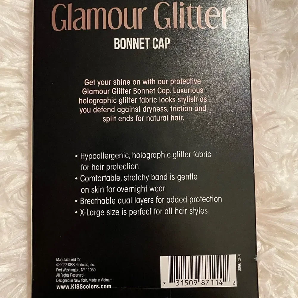*NIB* KISS Glamour Glitter Bonnet Cap